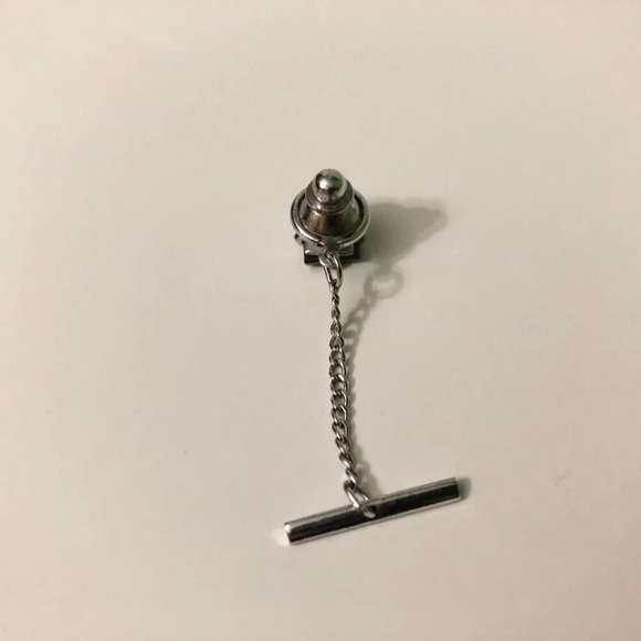 Vintage Assorted Lot of 6 Tie Pins with  Chain - Picture 5 of 16